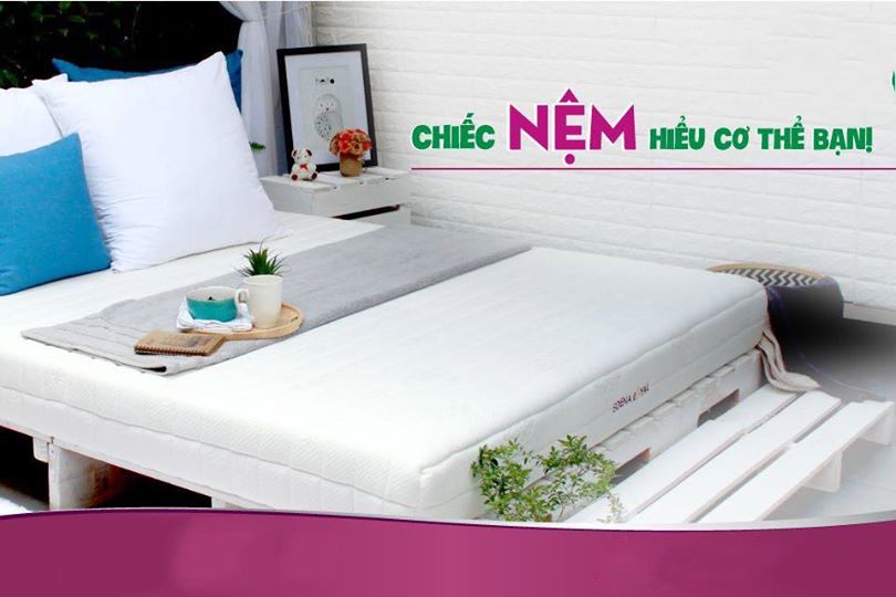 [HCM]Nệm Cao Su Memory Foam size 1m8 x 2m x 10cm Nệm Thắng Lợi Cao Cấp