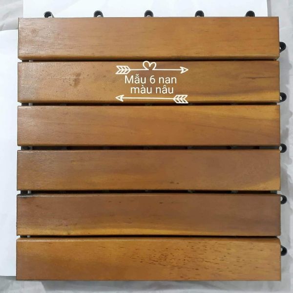Ván sàn gỗ - mẫu 6 nan