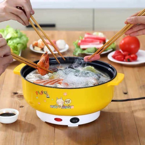 Nồi lẩu điện , nồi lẩu đa năng nắp kính - nồi lẫu điện 26cm - nồi điện 26cm shop quang hiếu chuyên hàng gia dụng
