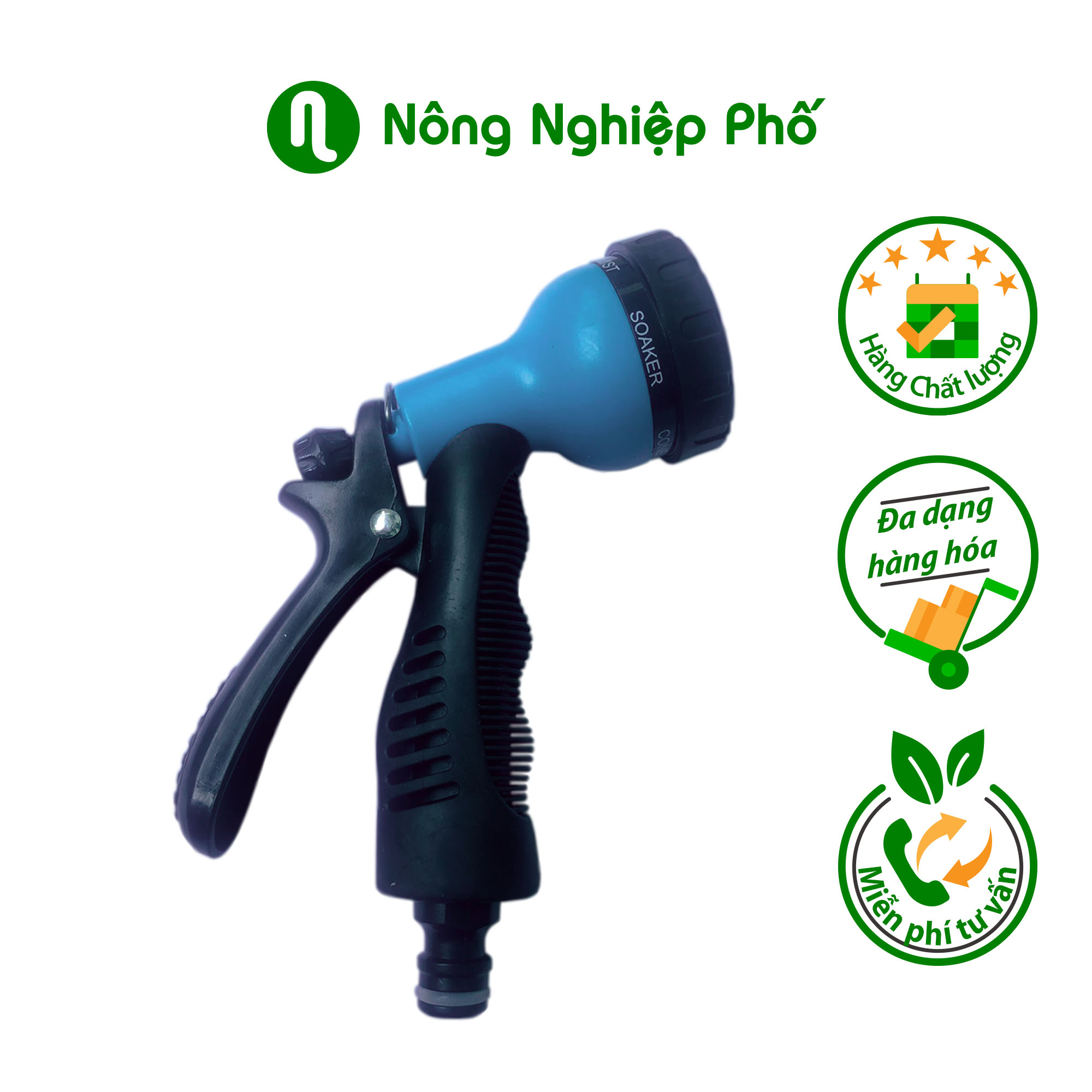 Vòi phun tưới Lionking 6 kiểu phun - Nông Nghiệp Phố
