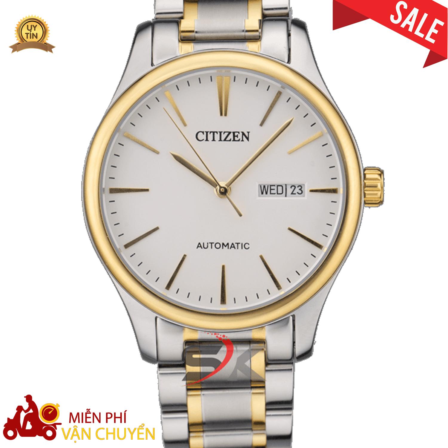 Đồng Hồ Cơ Nam Citizen Cao Cấp Lộ Máy Giá Rẻ Chống Nước Chống Xước Automatic Máy Cơ Tự Động JAPAN - Bảo Hành DHQT 12 Tháng