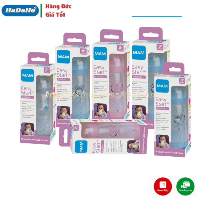 [ Hàng Đức ] Bình sữa Mam, Bình sữa chống đầy hơi Mam 160ml, bình sữa Mam 260ml, bình sữa chống đầy hơi, bảo quản hương vị của sữa, oan toàn khi bé sử dụng, Hàng Đức giá rẻ