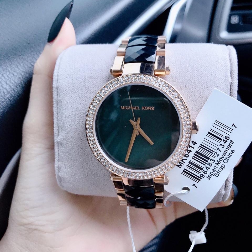 Đồng hồ nữ mặt tròn đồng hồ nữ dây kim loại Michael Kors MK6414 size 38mm FULLBOX đồng hồ nữ đẹp