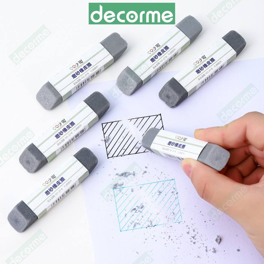 Gôm tẩy mực Decorme Tẩy bút máy, bút bi đa năng dụng cụ văn phòng phẩm 1