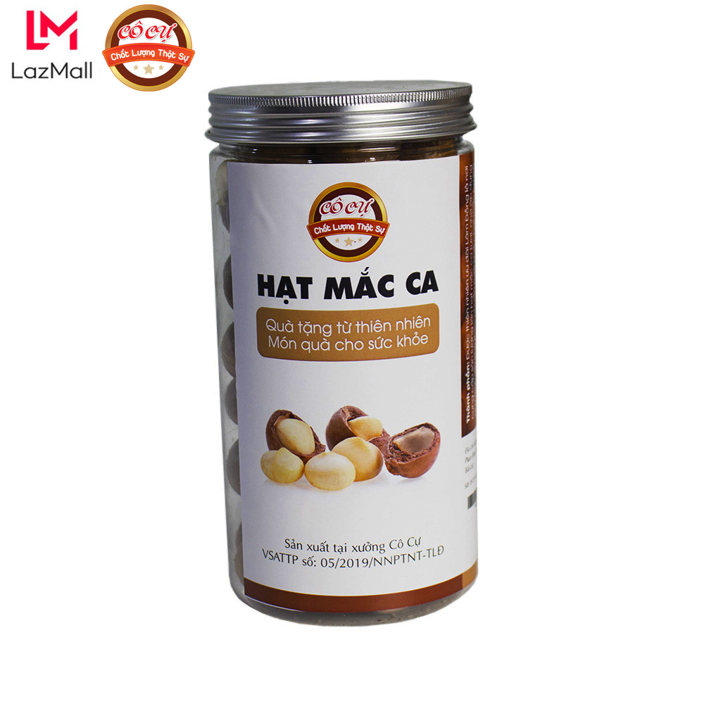 Hạt mắc ca Cô Cự chuẩn xuất khẩu USA loại 1kg - đồ ăn vặt nội địa