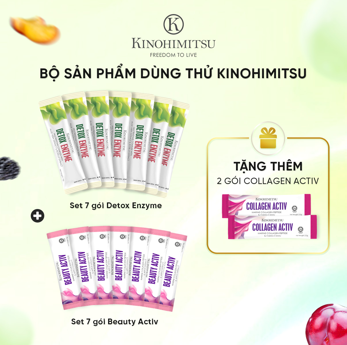 Bộ sản phẩm dùng thử Kinohimitsu