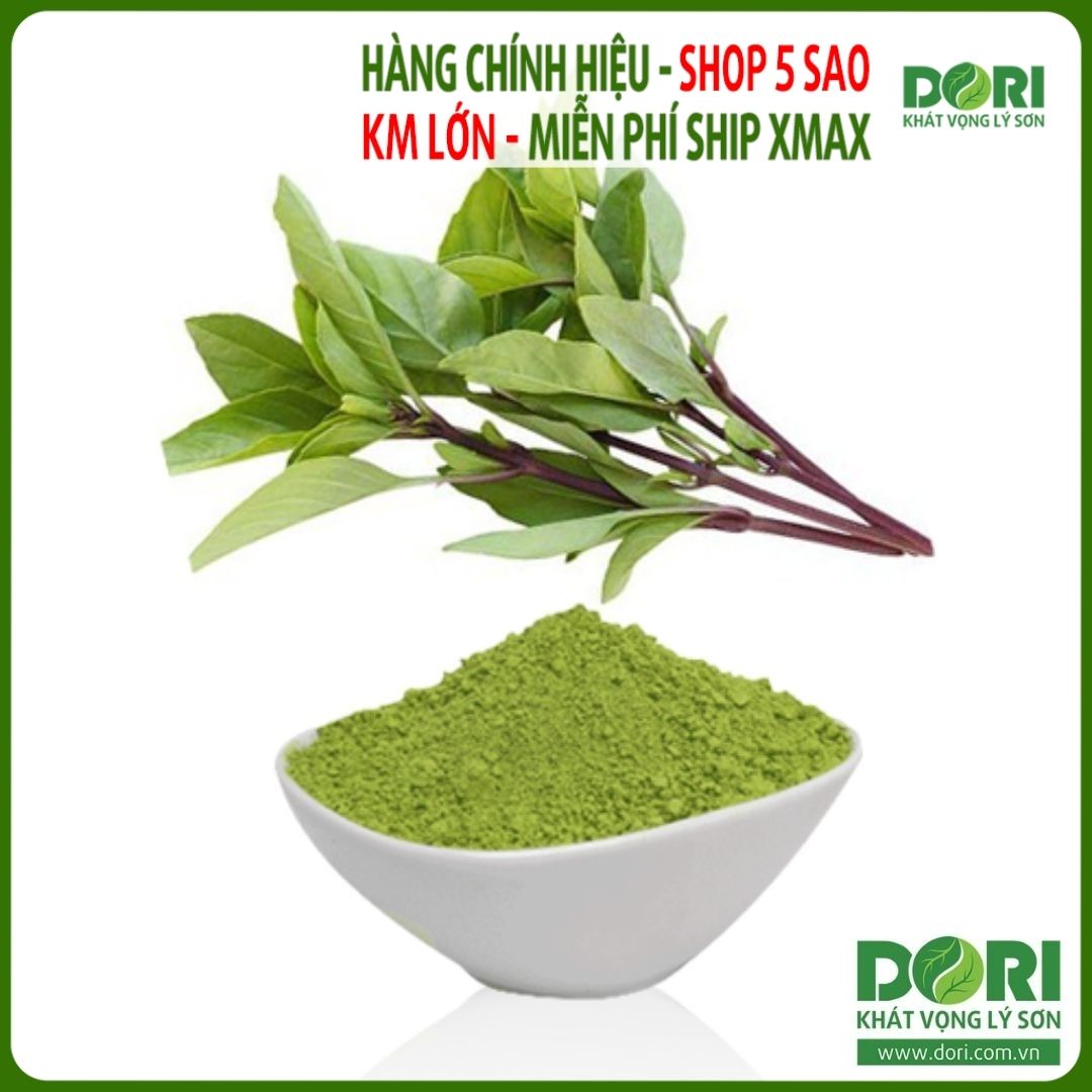 Bột lá húng quế nguyên chất 25g-70g-500g- Gia vị Việt nam - Bột gia vị