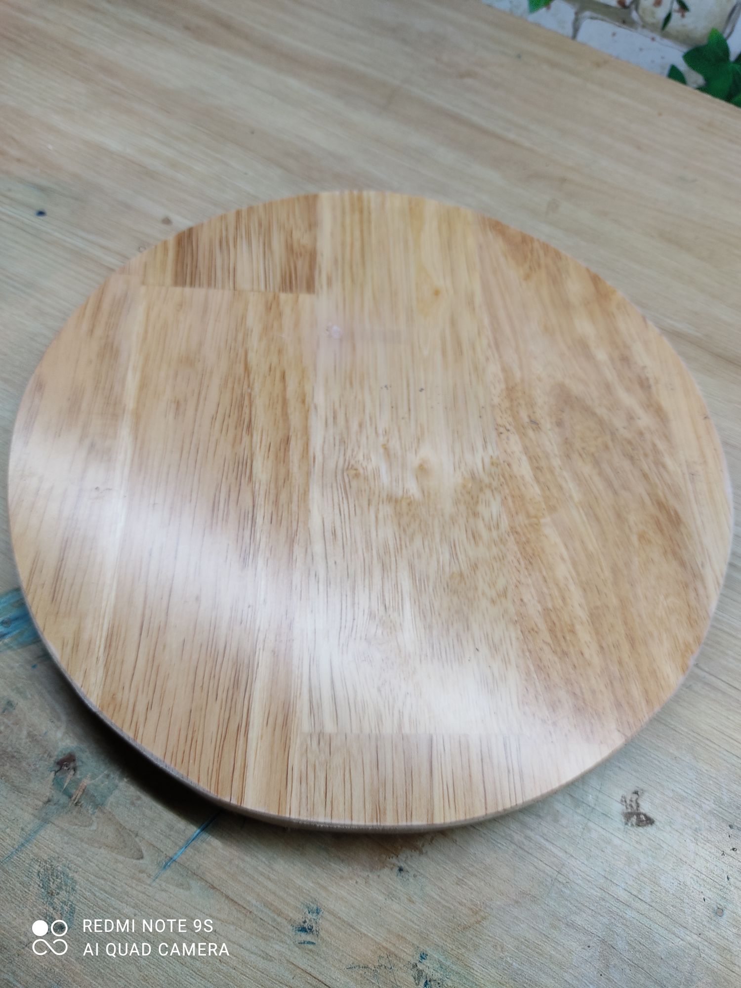 mặt gỗ tròn 22cm phủ Epoxy 2 mặt đẹp