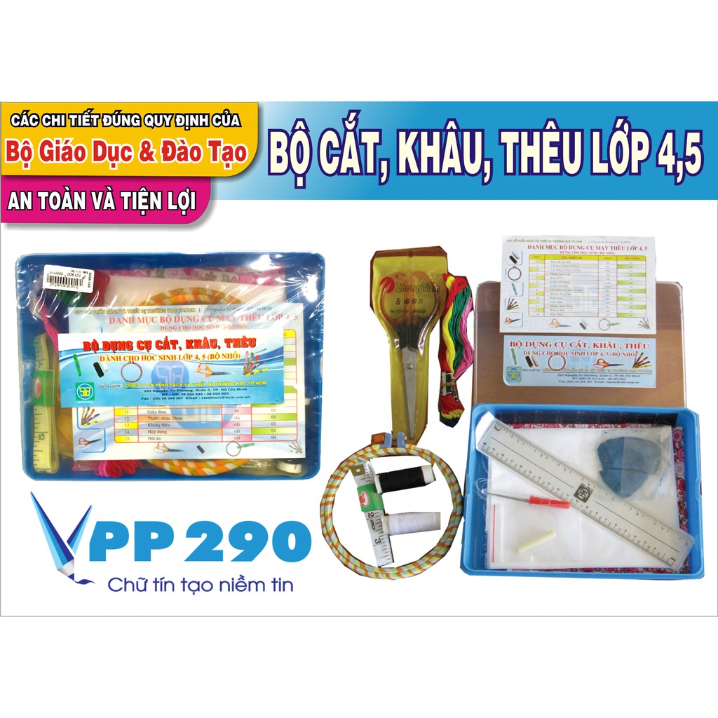 Bộ dụng cụ cắt, khâu và thêu
