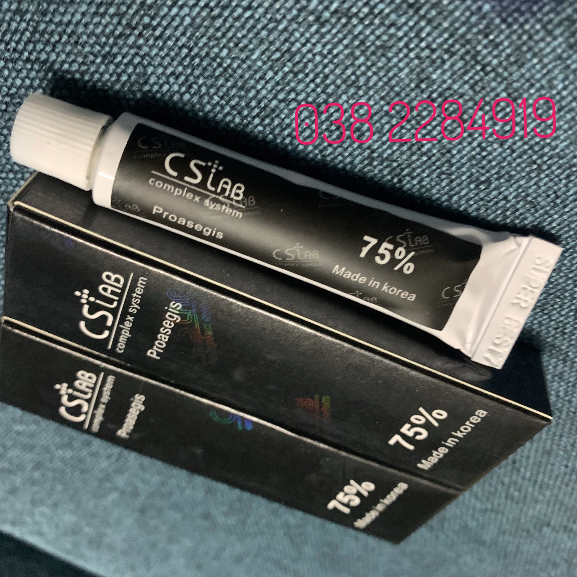 [HCM]Kem cslab hàn quốc tem lóng lánh chống hàng giả