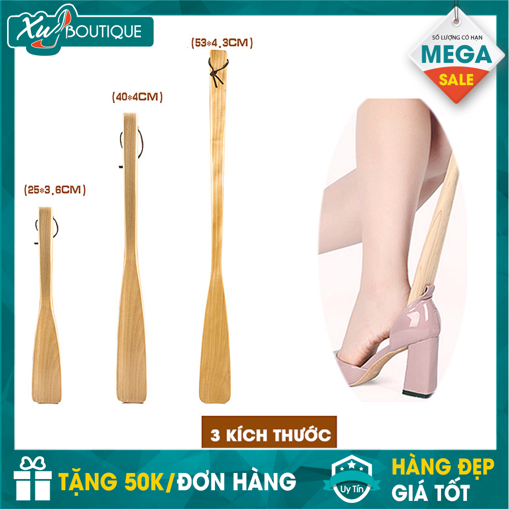 Đón Gót Giày Gỗ Thông Nguyên Khối  - 40cm