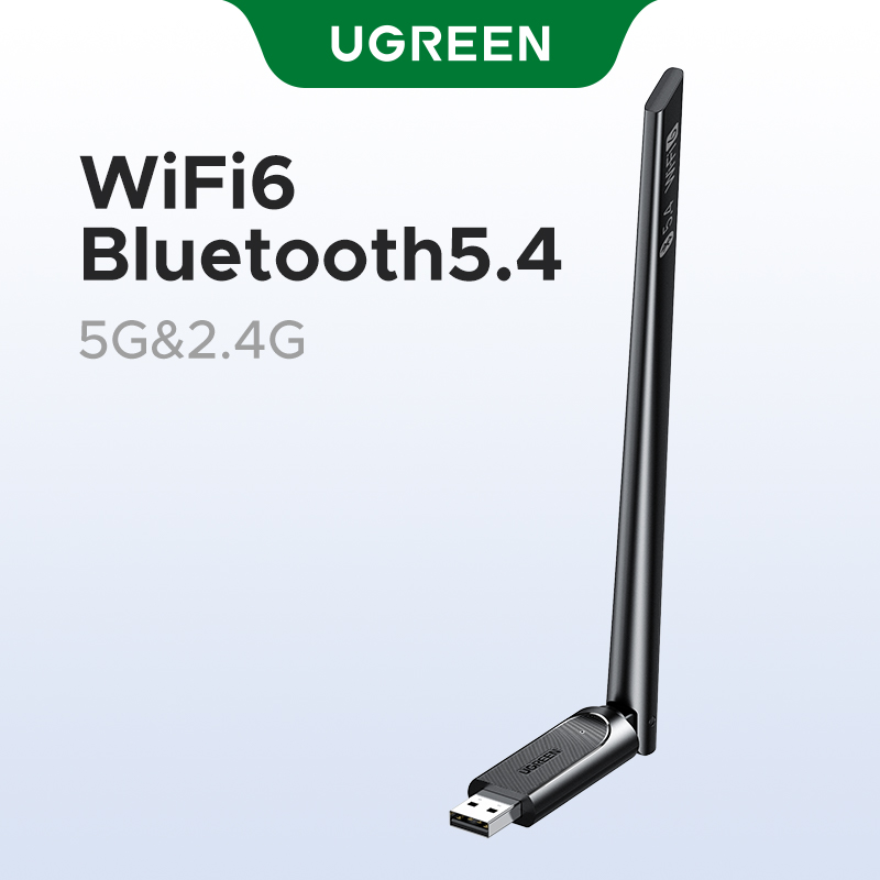 UGREEN AX900 USB WiFi 6 Adapter Bluetooth 5.4 Thẻ mạng không dây for PC Laptop 5G 2.4G Dual Band WiF