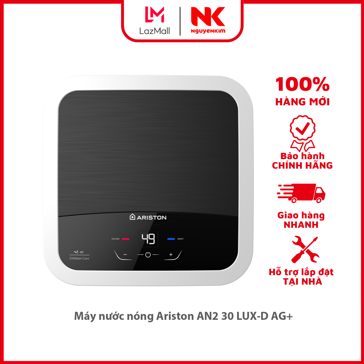 Máy nước nóng ariston an2 15 lux-d ag+