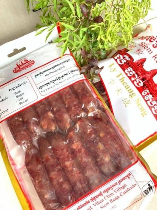 Lạp Xưởng Siêm Riệp  Đặc Sản Campuchia ( Thịt Bò )