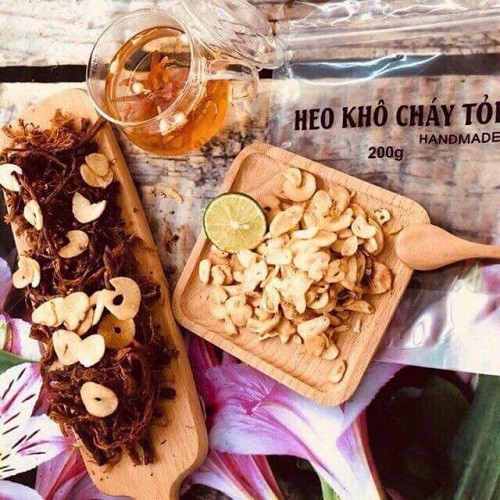 500G Heo Khô Cháy Tỏi Loại 1 (Loại Có Giấy Chứng Nhận ATVSTP)