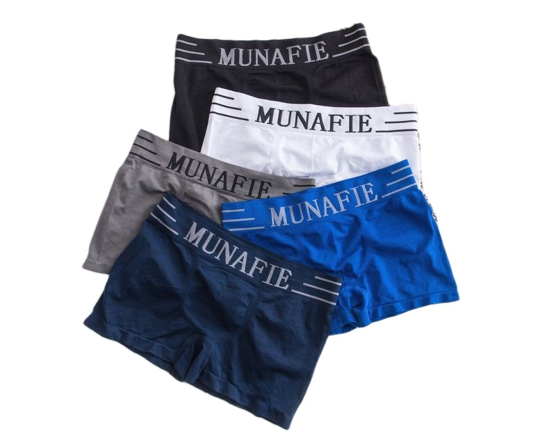 Combo 5 quần sịp đùi nam munafie dệt kim - quần lót nam - quần boxer nam - - nhiều màu