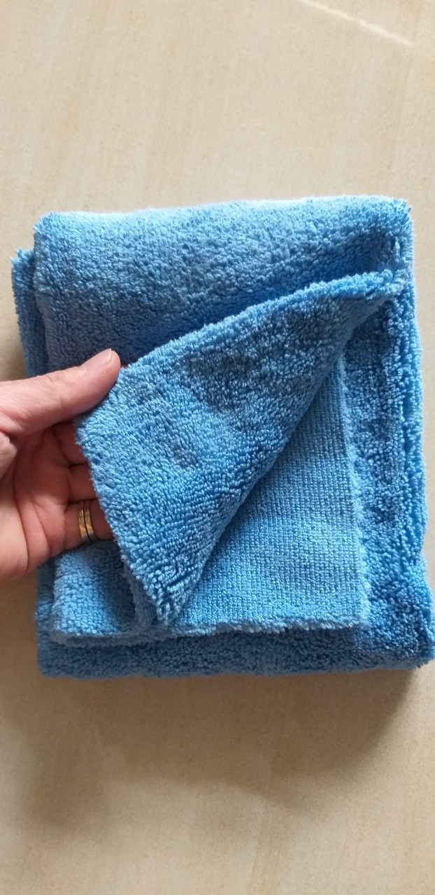Khăn siêu sợi không viền 40x60cm - Blue Crazy Microfibre Towel