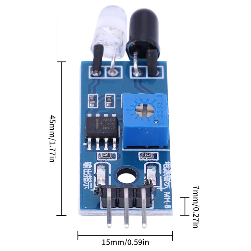 Cảm biến hồng ngoại lm393, mạch cảm biến hồng ngoại vật cản lm393 # linh kiện điện tử