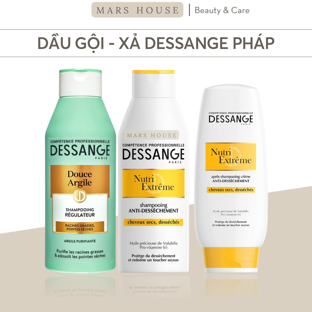 Dầu gội xả dessange pháp 250ml loại kiềm dầu, giảm hư tổn