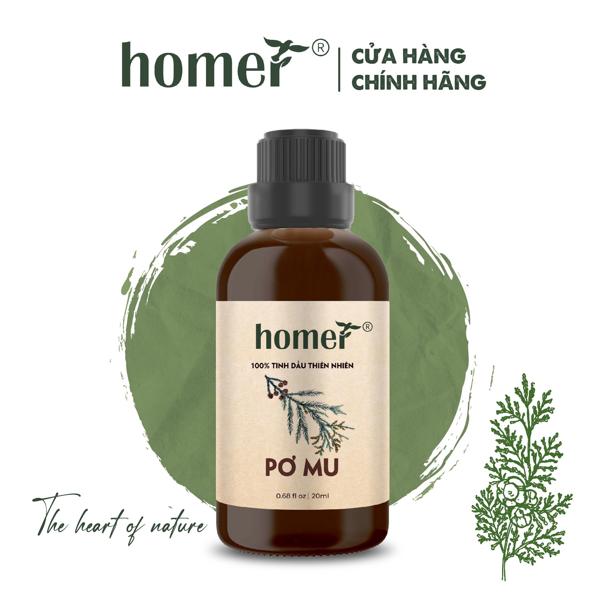 Tinh Dầu Pơ Mu Homer 20ml/100ml - Chính Hãng, Đạt Chuẩn Kiểm Định Cao Cấp - Tinh Dầu Xông Thơm Phòng, Thư Giãn, Khử Mùi hiệu quả