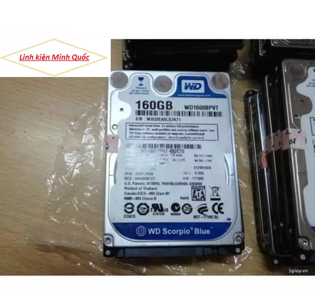 [HCM]Ổ cứng laptop HDD 160GB- bảo hành 12 tháng