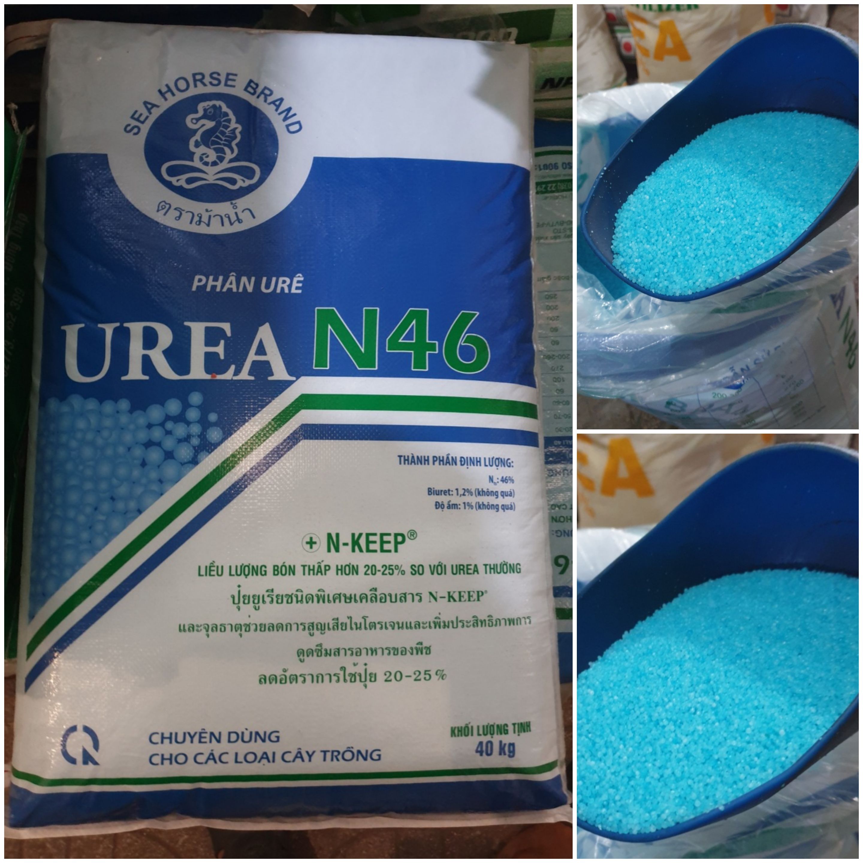 (Túi 1kg)💎 Phân bón URE N46 + N-KEEP [HÀNG NHẬP KHẨU]🌱 Chiết lẻ từ bao 40kg