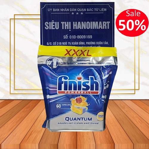 Viên rửa bát finish quantum cao cấp 60 viên