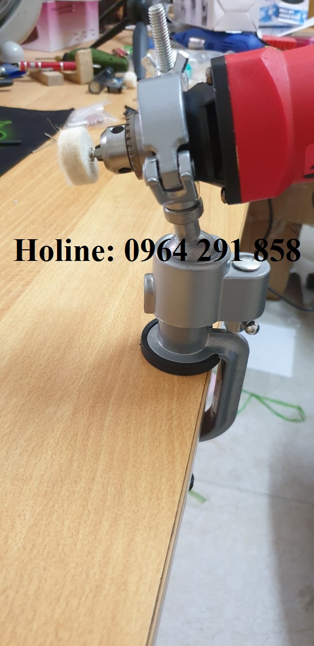 Ê tô kẹp bàn mini ê tô kẹp máy khoan, máy mài khuôn máy khoan thẳng - giá đỡ kẹp máy mài khắc - giá treo máy mài khuôn