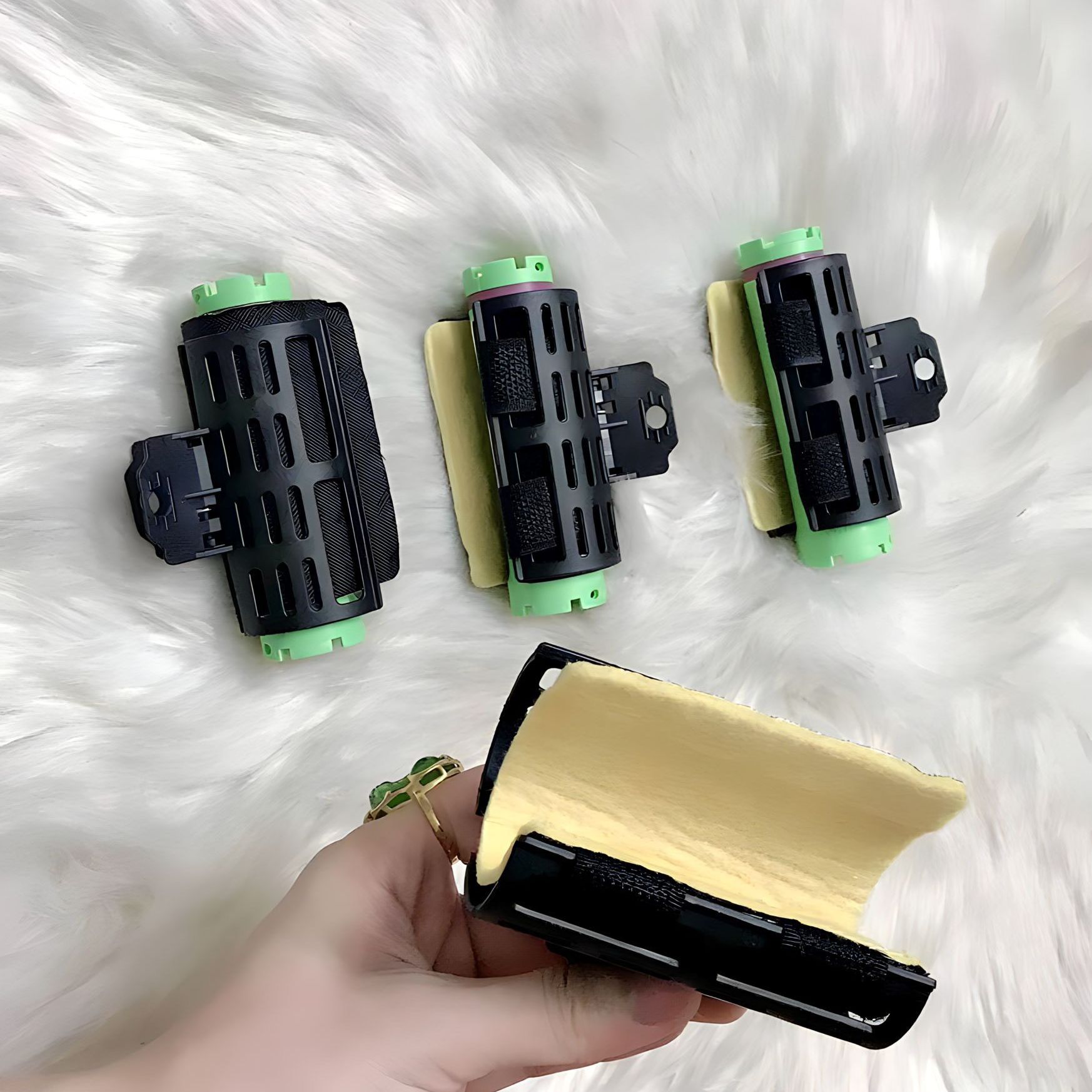 Kẹp chống ngấn và cách nhiệt lên trục uốn tóc