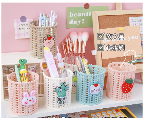 Lọ đựng bút hoạt hình để bàn làm việc, văn phòng kiểu dáng hàn quốc cute