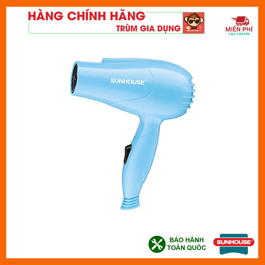 Máy sấy tóc Sunhouse SHD2305 gấp gọn công suất 650 W bảo hành chính hãng trên toàn quốc