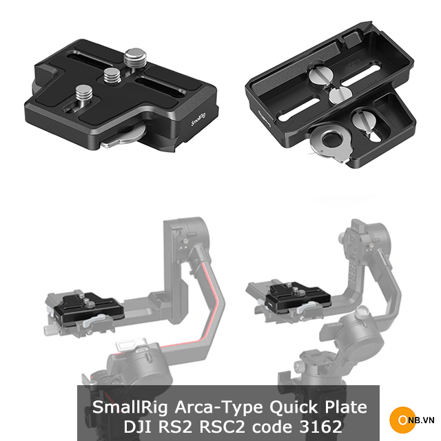 SmallRig Quick Plate - Đế thao tác nhanh DJI RS2 RSC 2 - 3162