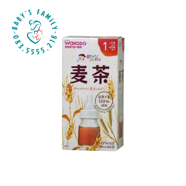 Trà wakodo nhật bản cho bé từ 1 tháng tuổi - trà lúa mạch