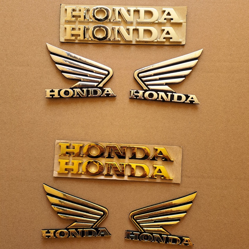 Tem logo cánh chim honda tem chữ nổi honda
