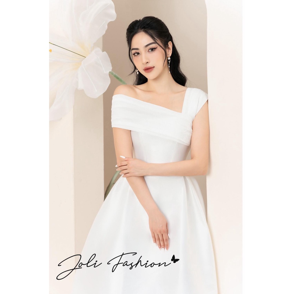 JOLI - Váy thiết kế cao cấp đi tiệc màu trắng
