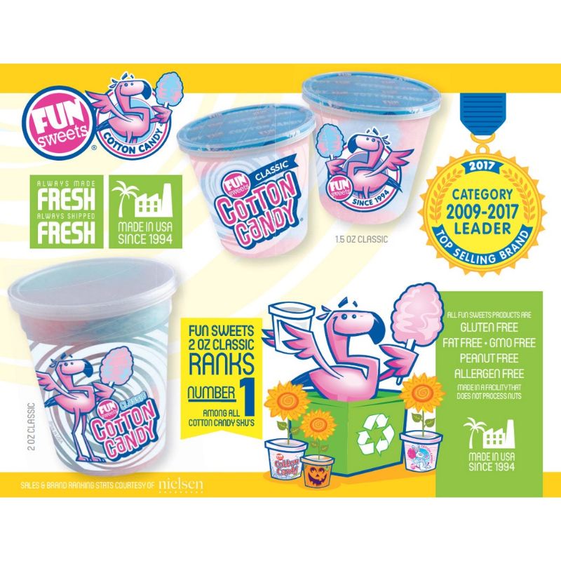 Kẹo bông gòn Cotton Candy của Mỹ mỗi ly 56gr