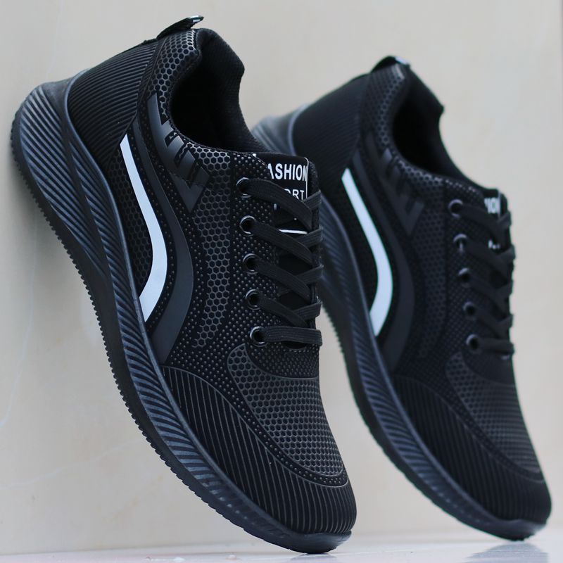 Giày thể thao nam LE sport. Giày sneakers nam màu đen cực đẹp