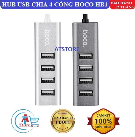 Hub chia cổng usb hoco hb1 - bh 12 tháng