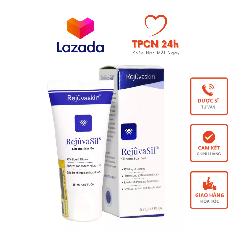 Gel mờ sẹo lồi, sẹo phì đại RejuvaSil Silicone Scar