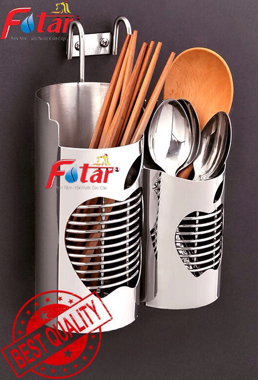 [DÀY NẶNG ĐẸP NGUYÊN KHỐI] Ống Đựng Đũa Muỗng Bằng inox 304 OĐ1 ỐNG ĐŨA TÁO 2 NGĂN