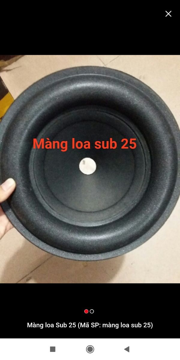 Màng loa sub 25