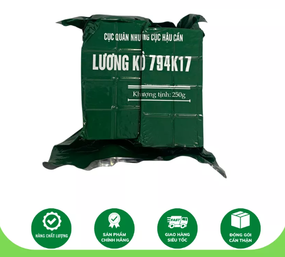 Lương khô quândôi 794k17 - tchc mỗi gói 250gr