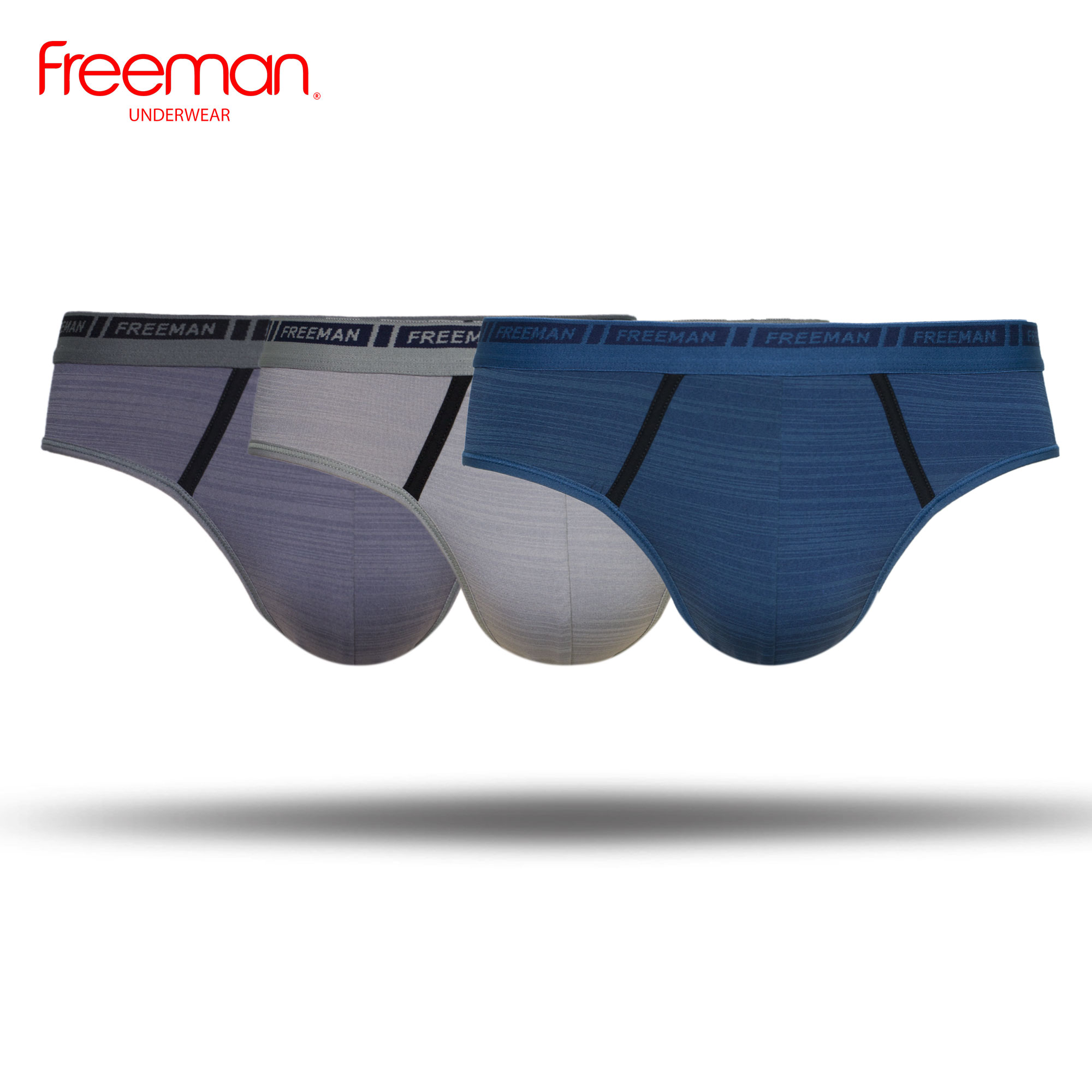 Combo 3 Quần lót nam Freeman chất liệu thun lạnh thoáng mát, co giãn tốt, thoải mái BO307
