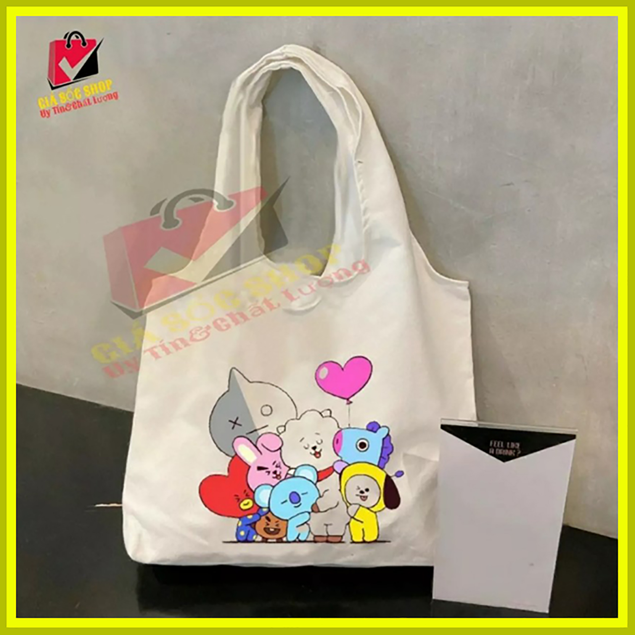 [HCM][BAO RẺ 30K] Túi tote  túi xách cao cấp  túi đeo vai vải canvas mềm loại to phong cách Hàn Quốc đi học  đi chơi  đi dạo đi làm đều sành điệu