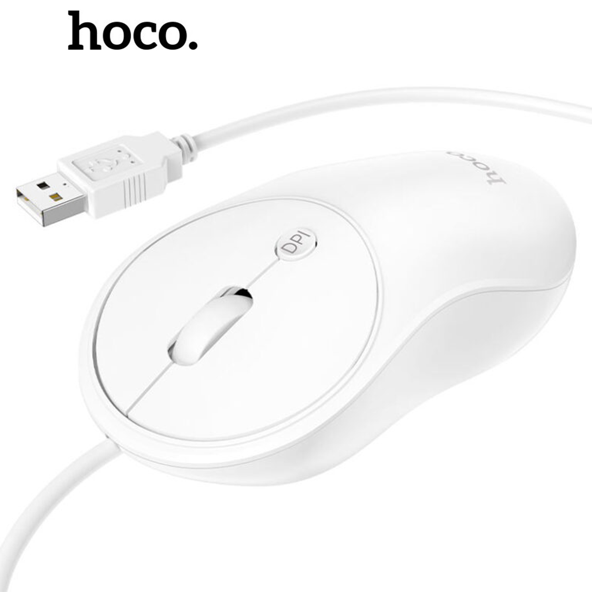 Chuột máy tính hoco gm13 dành cho laptop, pc độ nhạy 1600 dpi hỗ trợ chơi game
