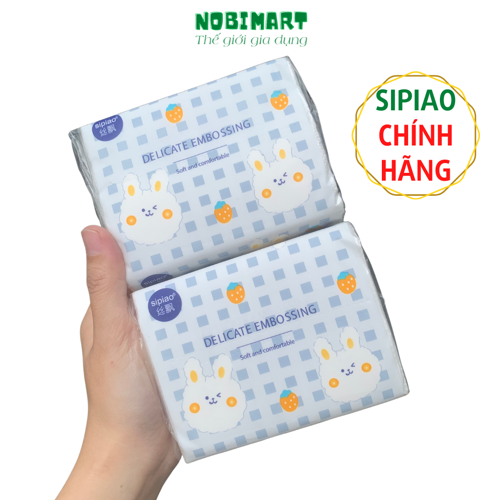 Giấy ăn thỏ trắng Sipiao chính hãng nội địa Trung cao cấp - shop Nobimart