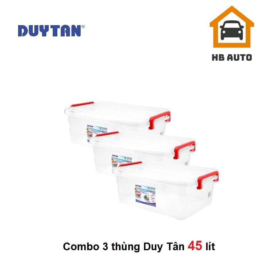 Combo 3 thùng nhựa duy tân trong suốt 45 lít no.0997