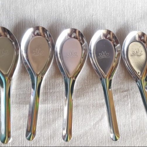 Thìa ăn phở thìa ăn súp inox 304 siêu bền Thìa phở hoa sen