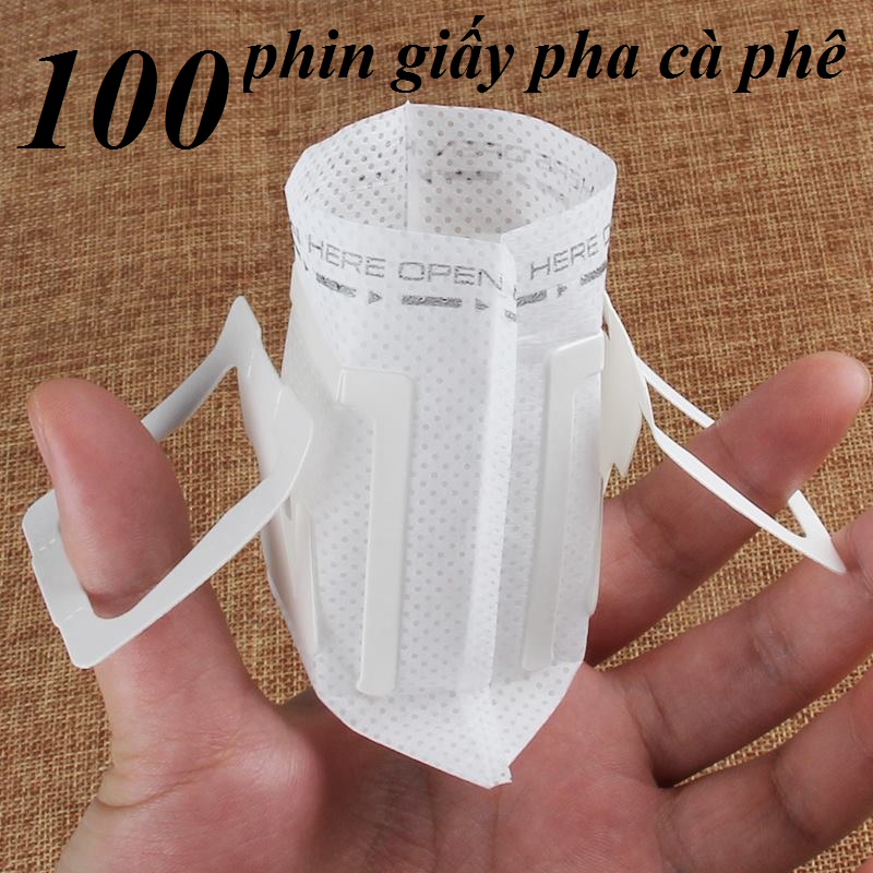 Combo 100 phin giấy pha cà phê đi du lịch
