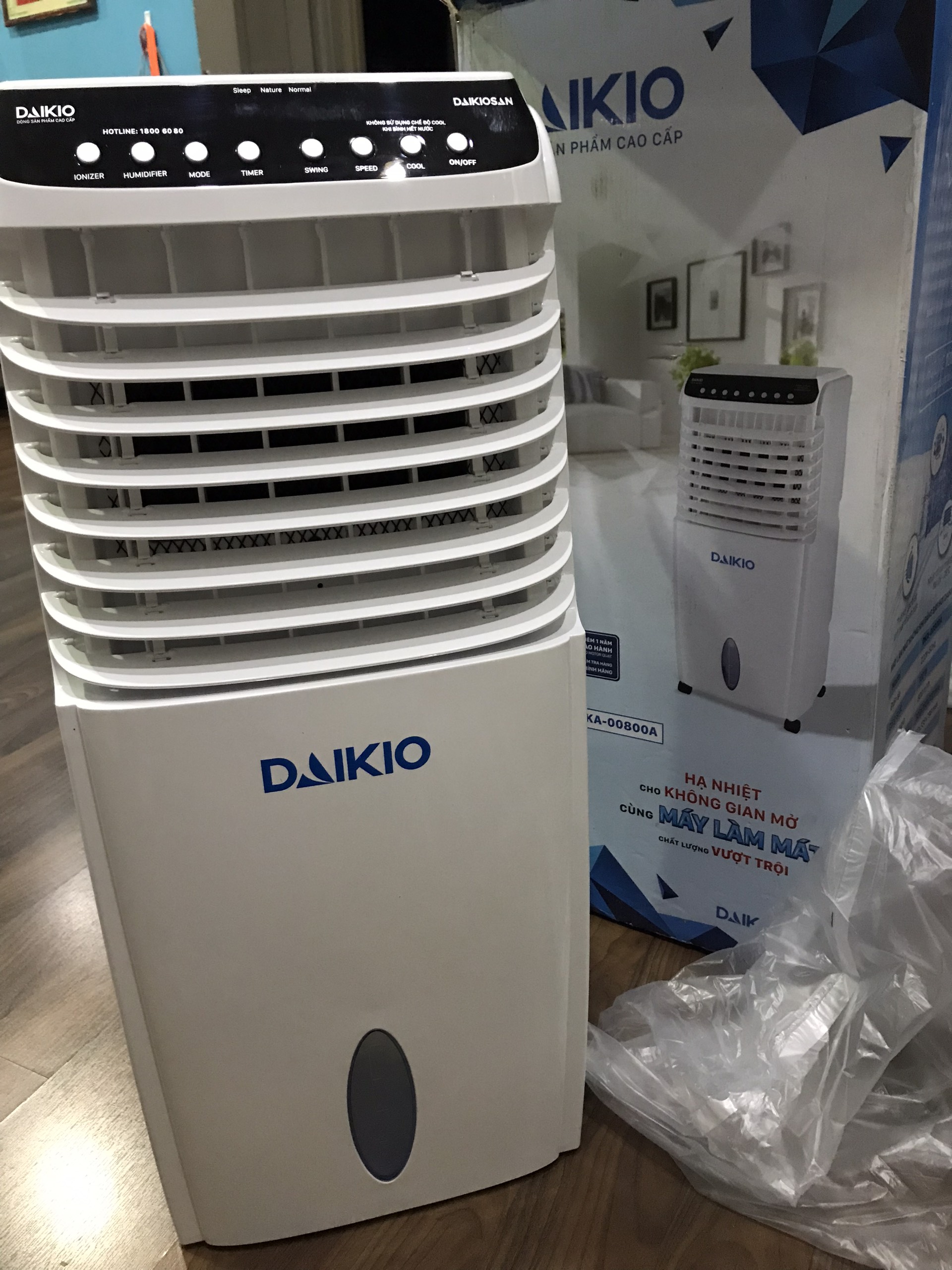Máy làm mát không khí bằng bay hơi daikio dka-00800a